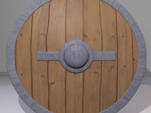 viking shield Modelo 3D