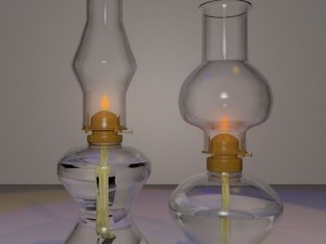 hurricane oil lamps Modello 3D