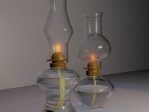 hurricane oil lamps 3D Модель