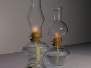 hurricane oil lamps 3D Model