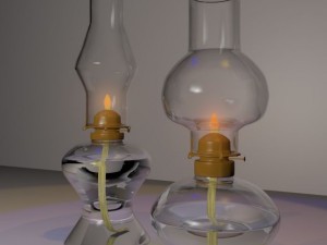 hurricane oil lamps 3D Модель