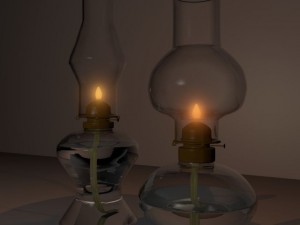 hurricane oil lamps 3D Модель