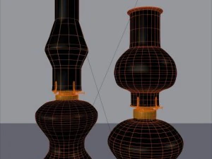 hurricane oil lamps 3D Model
