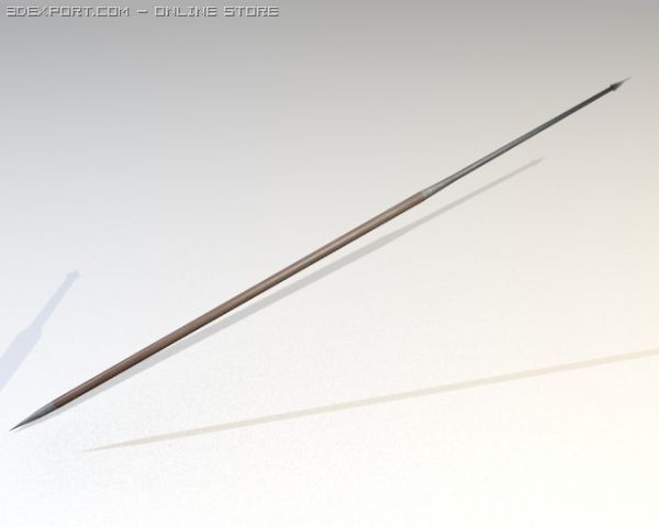 roman legionnaire spear pilum 3D 모델 .c4d .max .obj .3ds .fbx .stl .blend 