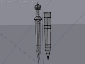 roman sword gladius 3D Model