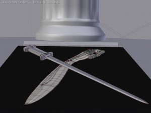 ancient sword collection Model 3D