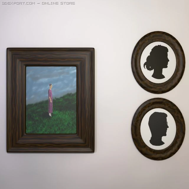 picture frames 3D Model .c4d .max .obj .3ds .fbx .stl .blend 