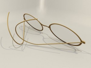 antique eyeglasses Model 3D