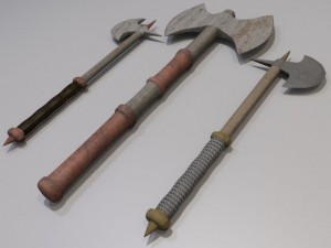 battle axe collection Modelo 3D