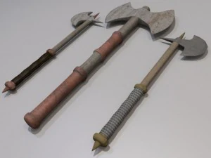 cole&ccedil;&atilde;o de machado de batalha Modelo 3D