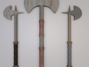 battle axe collection 3D Модель