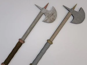 colecci&oacute;n de hachas de batalla Modelo 3D