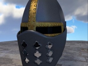 crusader helm Modelo 3D