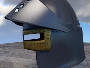 十字軍の兜 3Dモデル
