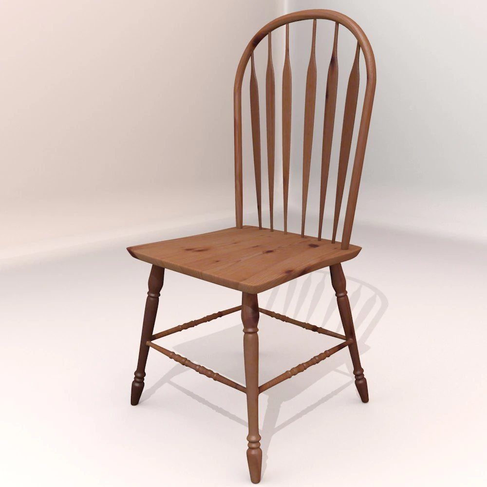 windsor side chair 3D Model .c4d .max .obj .3ds .fbx .stl .blend 