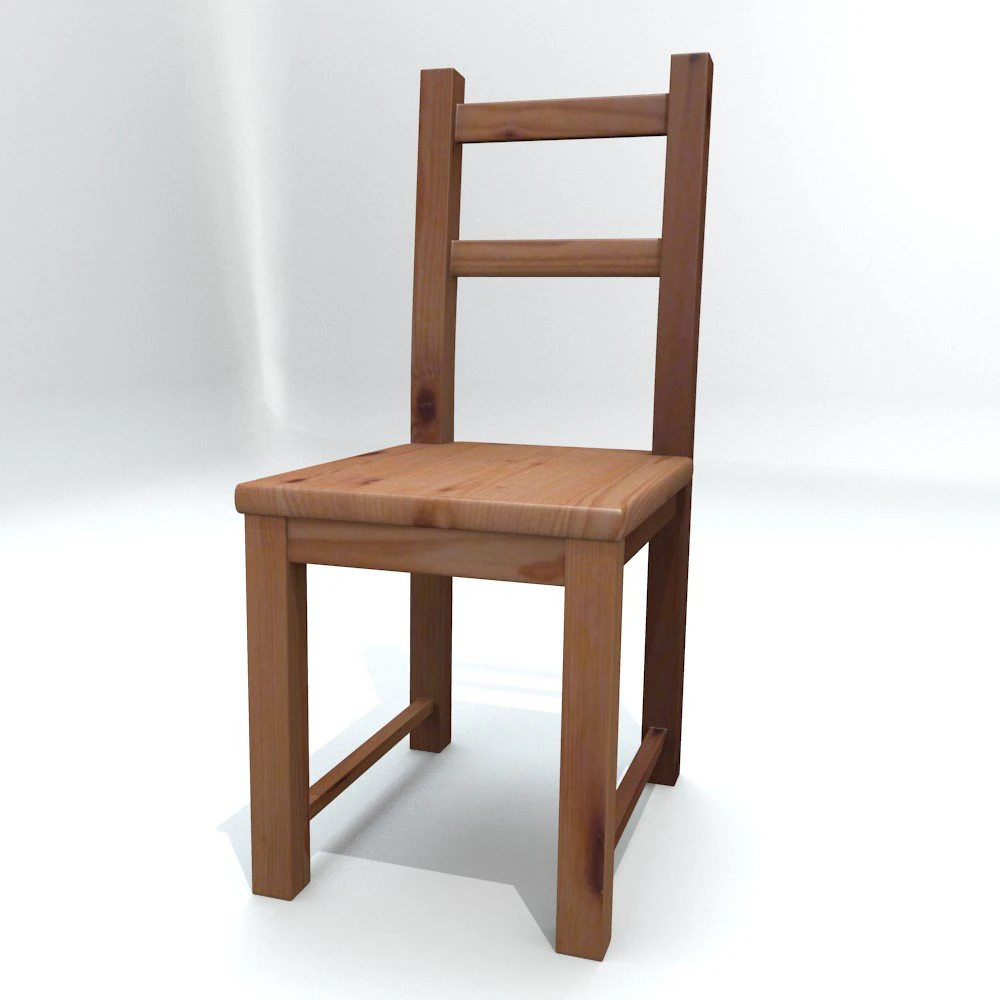 ikea chair ivar 3D Model .c4d .max .obj .3ds .fbx .stl .blend