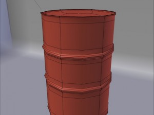 55 gallon drum 3D Model
