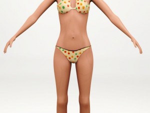 sexy 3d character sofie 3D मॉडल