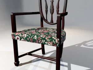 edwardian dining chair 3D Model