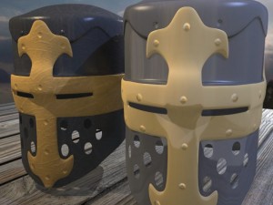 norman knight helmet Modelo 3D