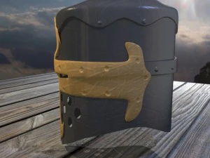 norman knight helmet 3D Model