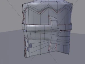 norman knight helmet 3D Model
