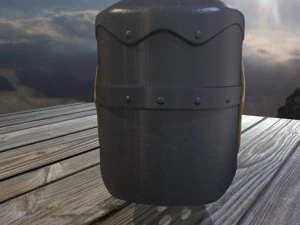 norman knight helmet 3D Model