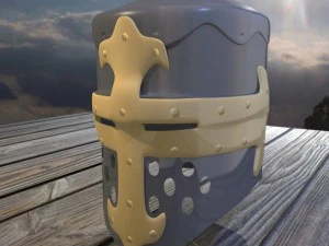 norman knight helmet 3D Model