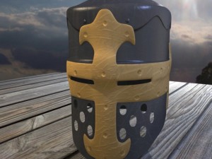 norman knight helmet 3D मॉडल