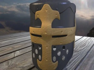 norman knight helmet 3D Model