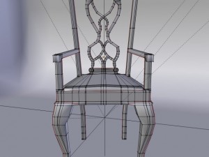 dining chair set 3D मॉडल