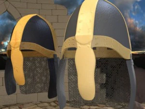 casque de chevalier m&eacute;di&eacute;val Modèle 3D