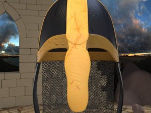 medieval knight helmet Model 3D