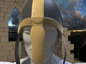 medieval knight helmet 3D Model