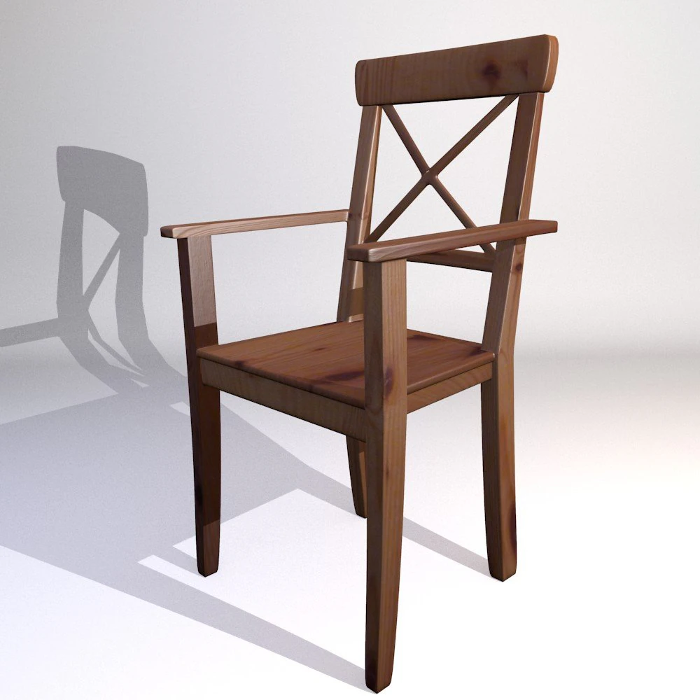 ikea chair ingolf 3D Model .c4d .max .obj .3ds .fbx .stl .blend
