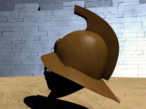 ancient gladiator helmet Modello 3D