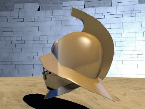 ancient gladiator helmet Modello 3D