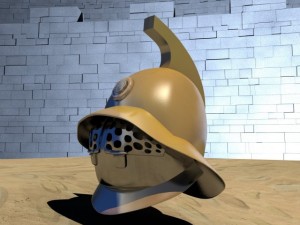 ancient gladiator helmet Modello 3D