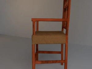 victorian dining chair set 3D Model