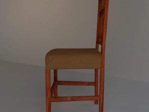 victorian dining chair set 3D Model
