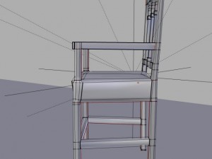victorian dining chair set Modelo 3D