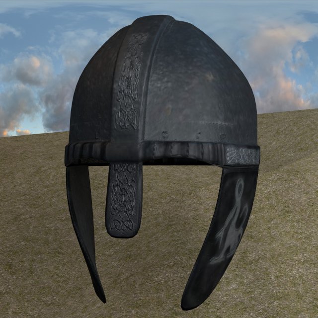 3d ancient medieval helmet 3D 모델 .c4d .max .obj .3ds .fbx .stl .blend 