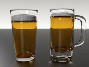 glass  beer bottle collection Modèle 3D