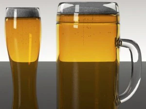 glass  beer bottle collection 3D Model