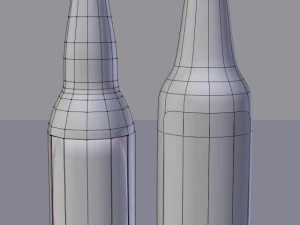 glass  beer bottle collection 3D Model
