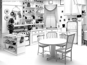 monicas kitchen 3D Model