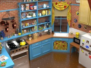 Monica'nın mutfağı 3D Model