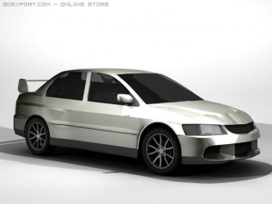 mitsubishi lancer evolution ix 3D Model