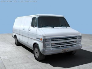 chevy sports van lwb Modelo 3D