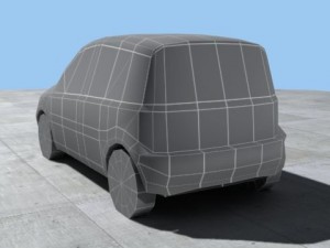 fiat panda nuevo 2003 3D Model